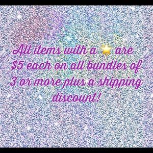 Bundles of 3 or more with a 🌟 are $5 each!